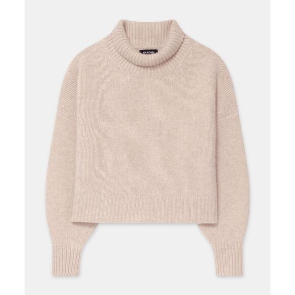 NAADAM Luxe Cashmere Oversized Turtleneck - L - Oatmeal - Picture 1 of 6